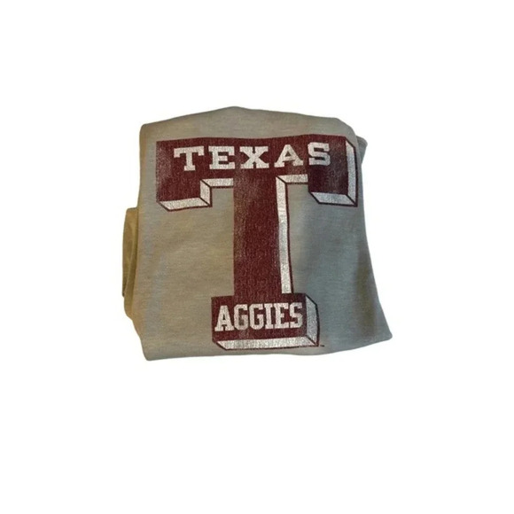 The Original Retro Brand Grey‎ Texas A&M Aggies Long Sleeve Sweatshirt Size XL - Picture 3 of 4